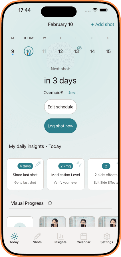 Track GLP-1 shots and side effects