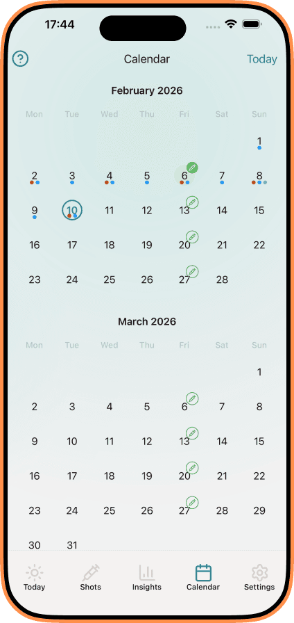 Sync health metrics and data